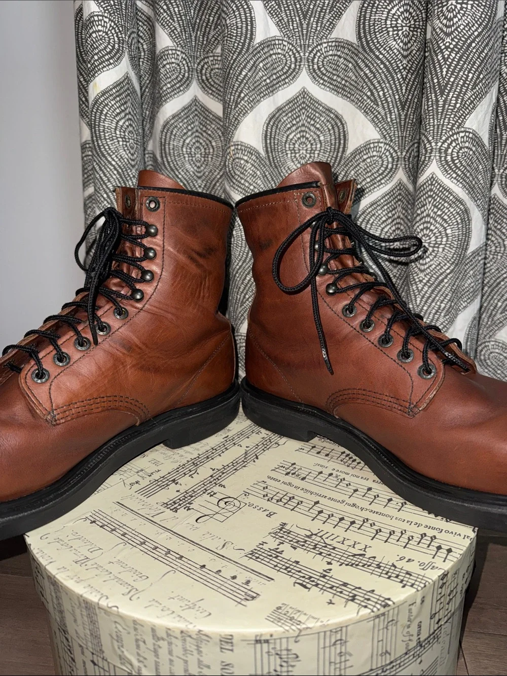 Red Wing SuperSole Work Boots Brown Leather Lace-Up Men’s SZ 12 (ASTM F2892-11)